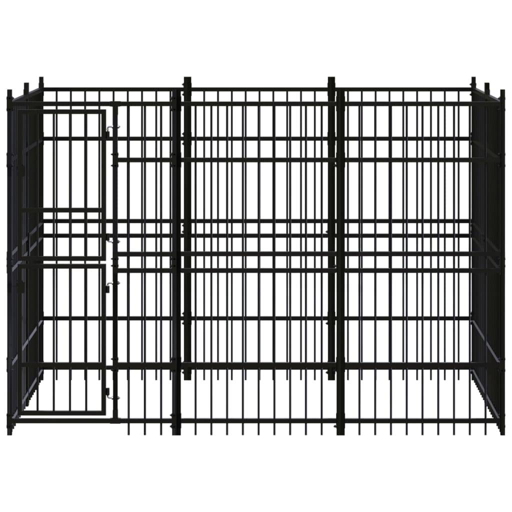 Vidaxl - Chenil d'extérieur pour chiens Acier 5,53 m² vidaXL 3097957 - Imagen 2