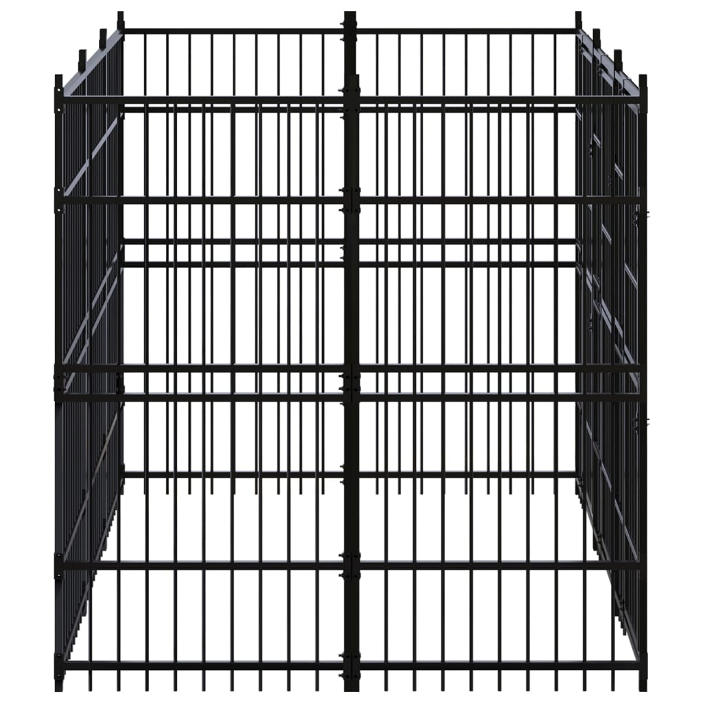 Vidaxl - Chenil d'extérieur pour chiens Acier 5,53 m² vidaXL 3097957 - Imagen 3
