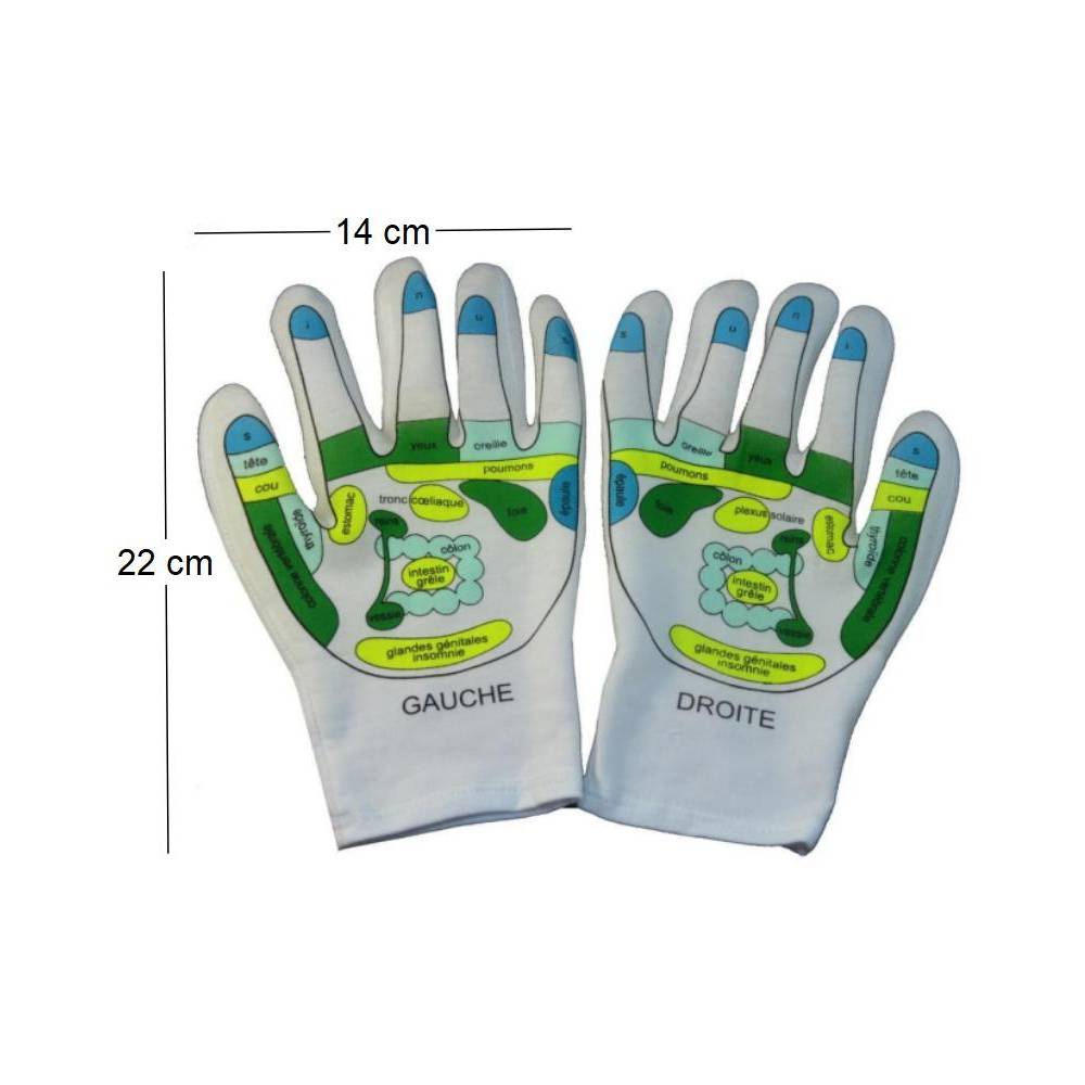 Gants hydratants Réflexologie & Spa (La paire) - Image 3