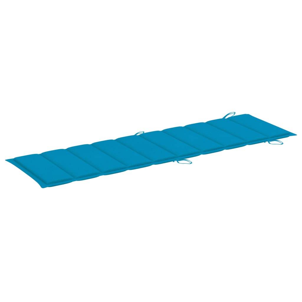 Helloshop26 - Lot de 2 transats chaise longue bain de soleil lit de jardin terrasse meuble d'extérieur avec table et coussins acacia solide - Imagen 7