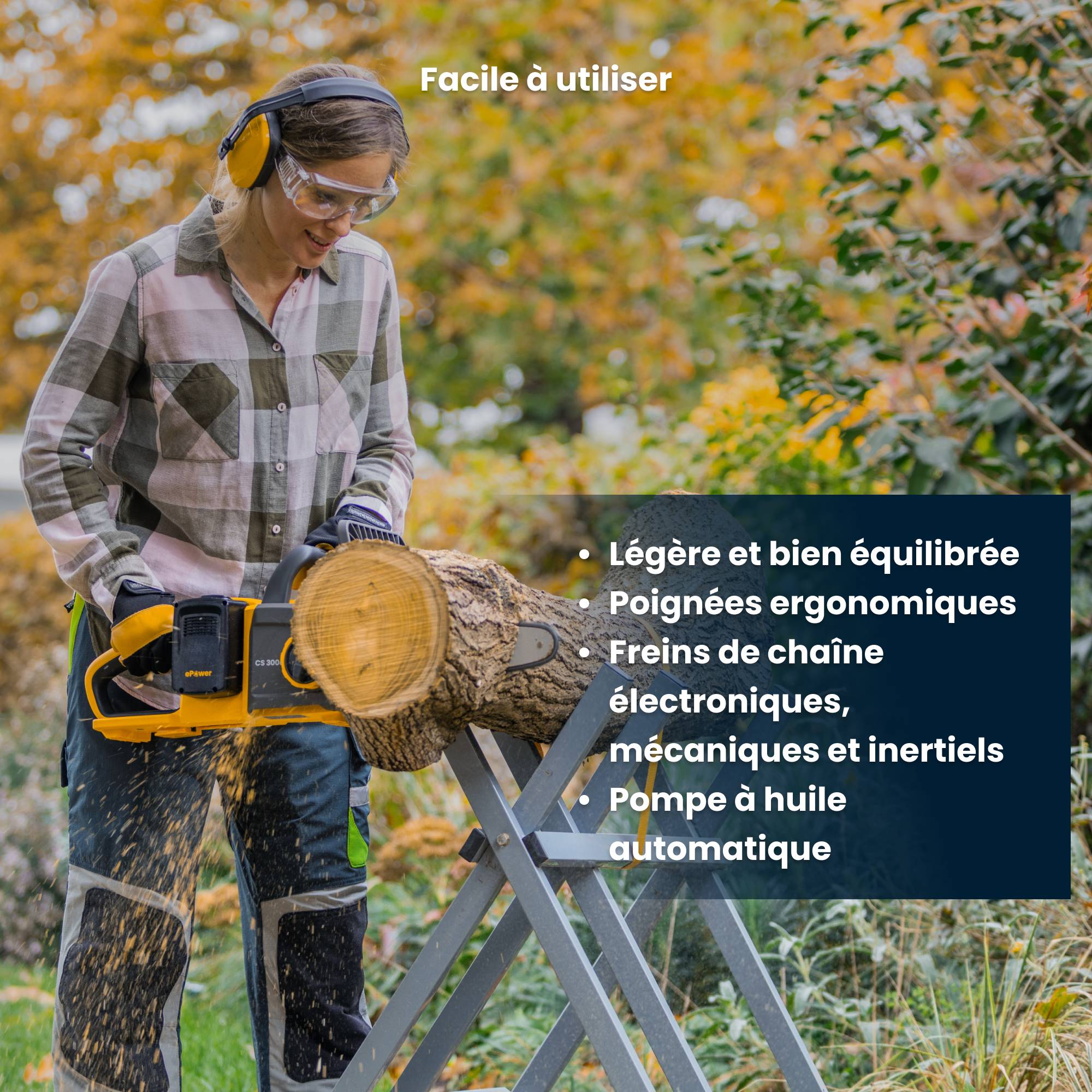 Stiga - Kit tronçonneuse CS 300e, batterie 20V (4Ah), coupe max 265 mm, sécurité avancée - STIGA - Image 4