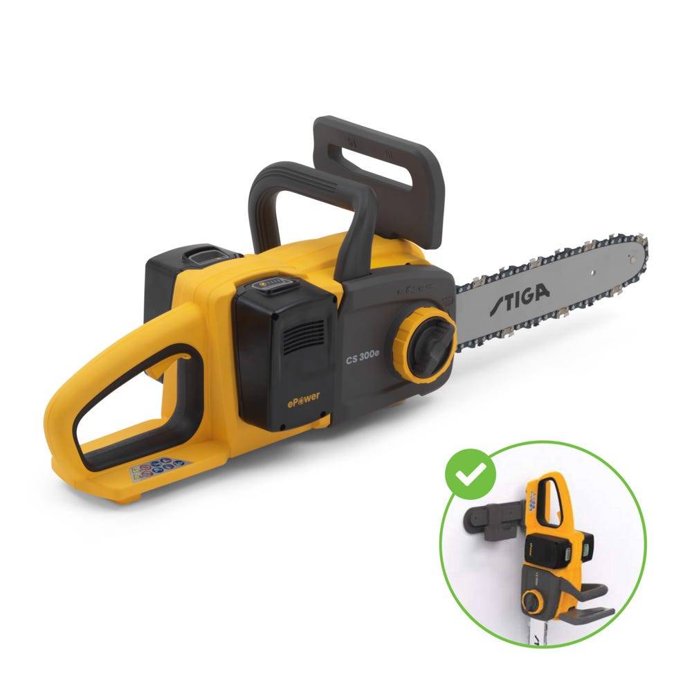Stiga - Kit tronçonneuse CS 300e, batterie 20V (4Ah), coupe max 265 mm, sécurité avancée - STIGA - Image 1