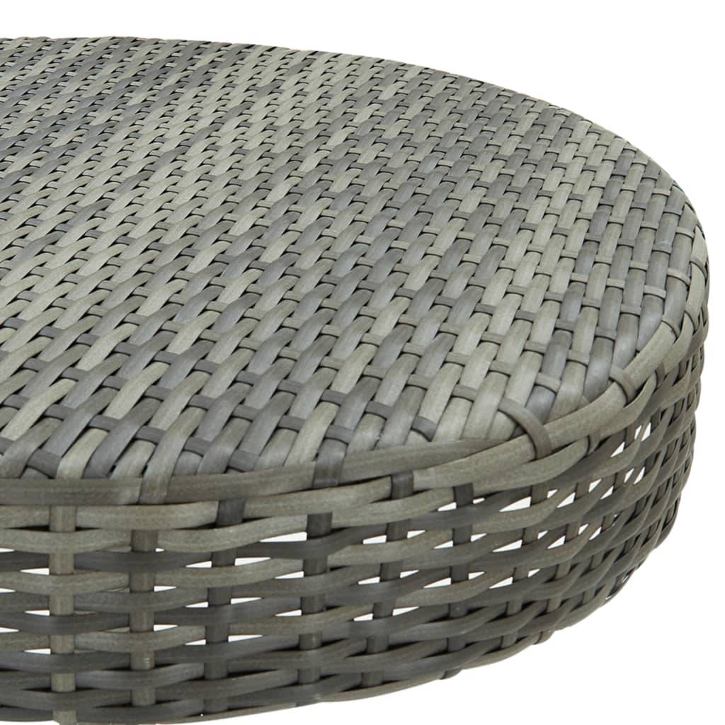Helloshop26 - Ensemble de bar de jardin 3 pièces et coussins résine tressée gris - Imagen 5