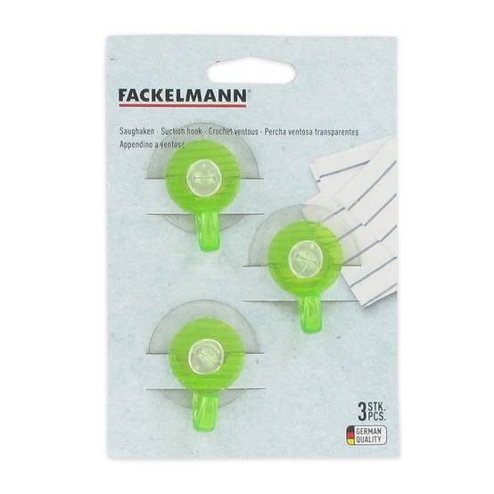 Crochets ventouses en plastique lot de 6, dimensions 4,5 cm Fackelmann Tecno - Image 6