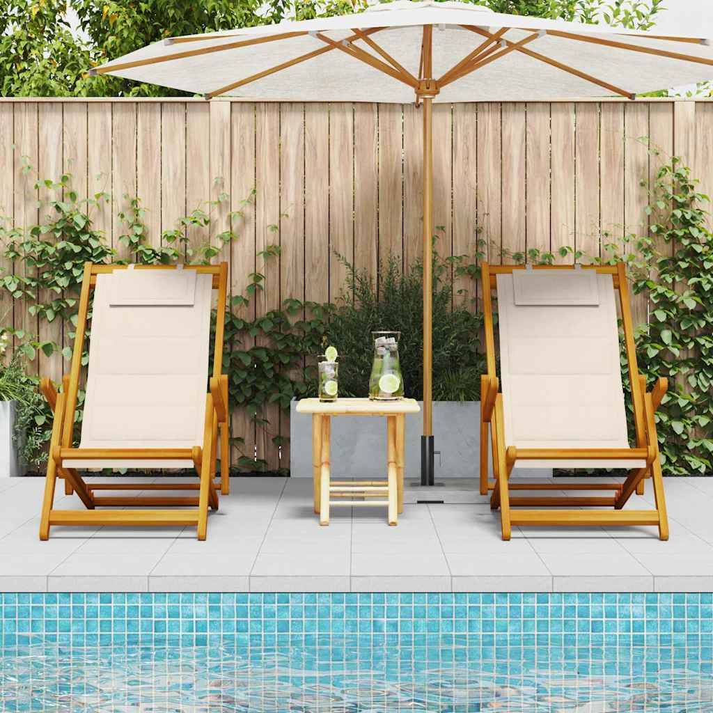 Prolenta Premium - Chaise bois composite  Prolenta Naturel  61.5 X 123 X 82 cm  1-personnes - P95085N