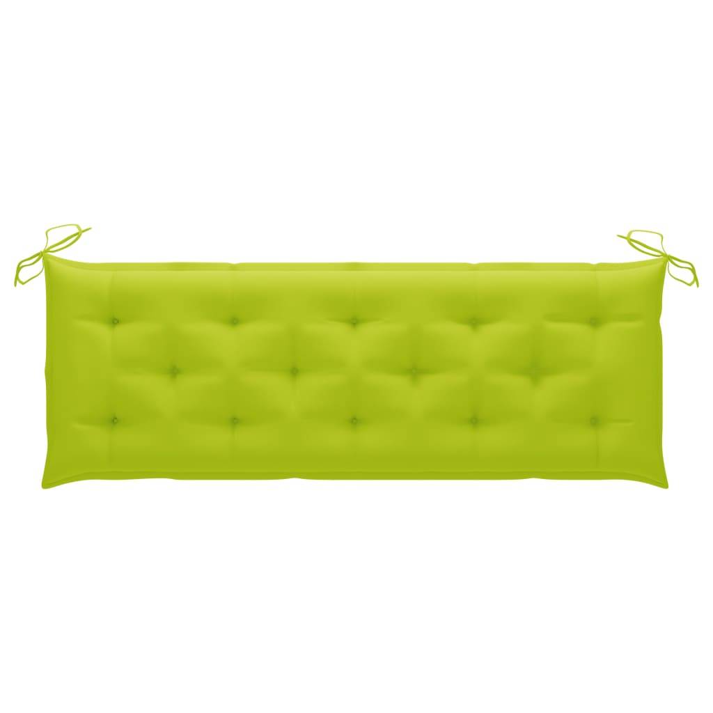 Helloshop26 - Banc de jardin meuble de patio d'extérieur terrasse avec coussin 157 cm bois d'acacia massif - Imagen 6