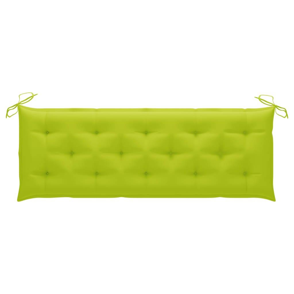 Helloshop26 - Banc de jardin meuble de patio d'extérieur terrasse avec coussin 157 cm bois d'acacia massif - Imagen 7