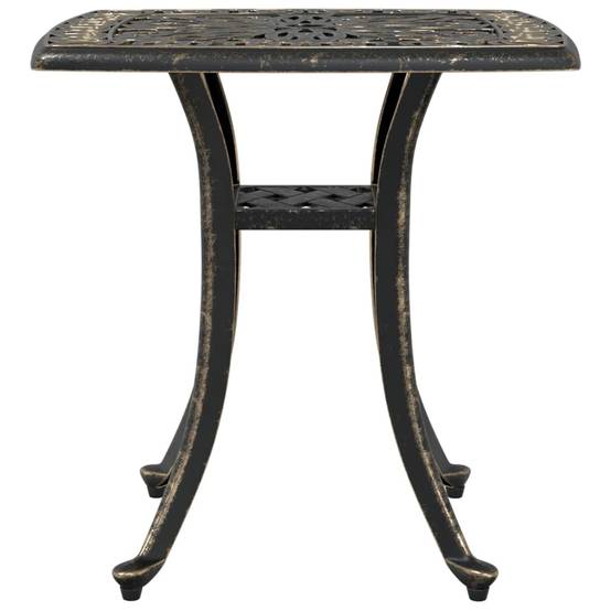 Table de jardin aluminium coulé bronze 53 x 53 x 53 cm, Poids :4.55kg - PANGIVO - Image 6