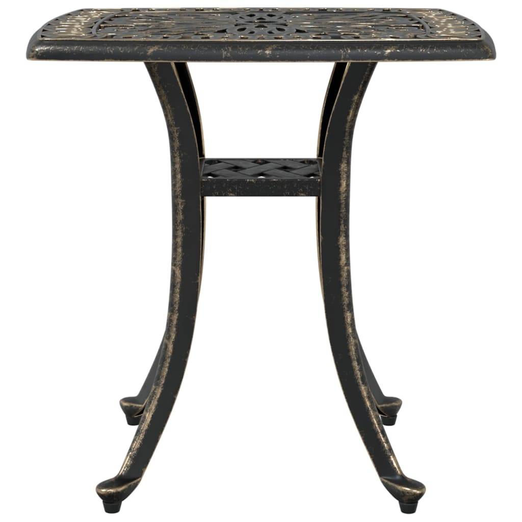 Table de jardin aluminium coulé bronze 53 x 53 x 53 cm, Poids :4.55kg - PANGIVO - Image 6