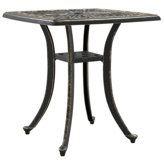 Table de jardin aluminium coulé bronze 53 x 53 x 53 cm, Poids :4.55kg - PANGIVO - Image 2