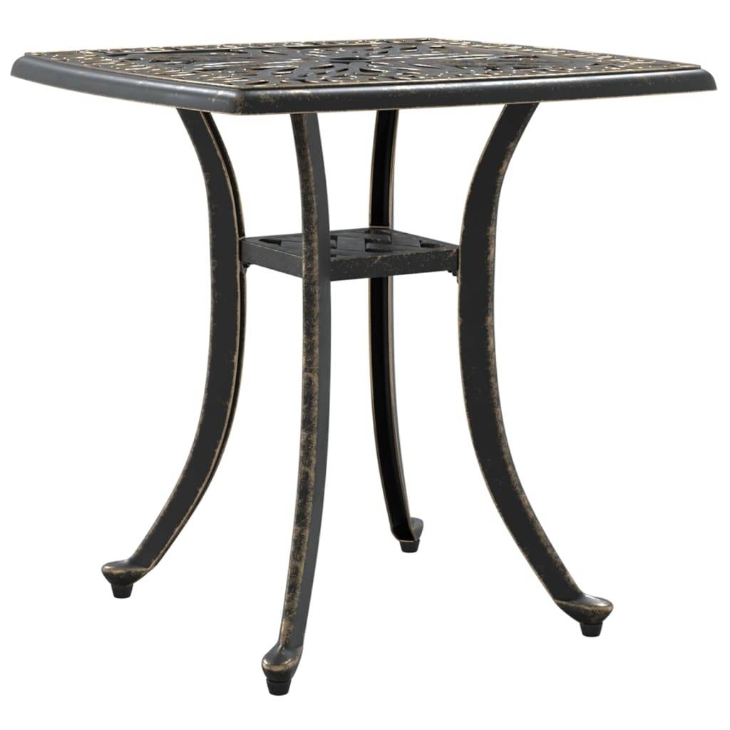 Table de jardin aluminium coulé bronze 53 x 53 x 53 cm, Poids :4.55kg - PANGIVO - Image 2