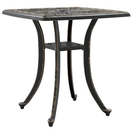 Table de jardin aluminium coulé bronze 53 x 53 x 53 cm, Poids :4.55kg - PANGIVO - Image 7