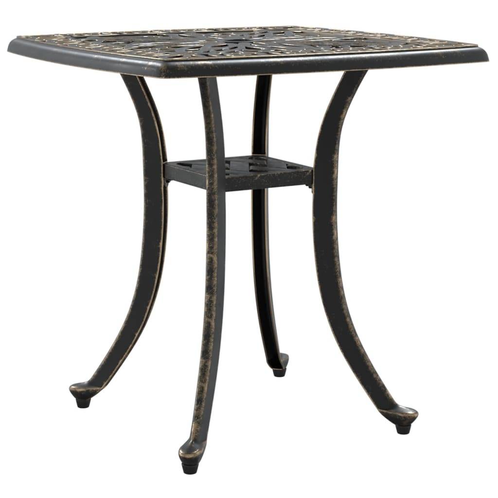 Table de jardin aluminium coulé bronze 53 x 53 x 53 cm, Poids :4.55kg - PANGIVO - Image 7