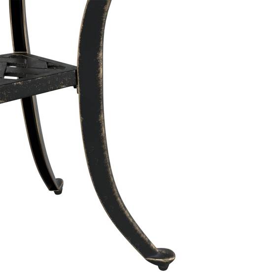 Table de jardin aluminium coulé bronze 53 x 53 x 53 cm, Poids :4.55kg - PANGIVO - Image 10