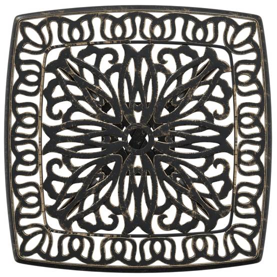 Table de jardin aluminium coulé bronze 53 x 53 x 53 cm, Poids :4.55kg - PANGIVO - Image 8