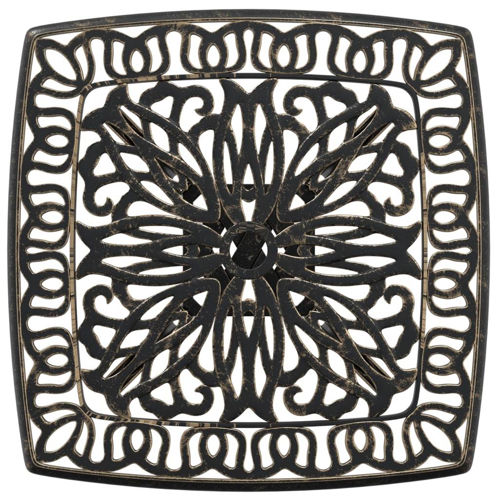 Table de jardin aluminium coulé bronze 53 x 53 x 53 cm, Poids :4.55kg - PANGIVO - Image 8