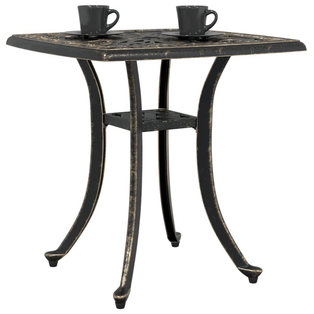 Table de jardin aluminium coulé bronze 53 x 53 x 53 cm, Poids :4.55kg - PANGIVO - Image 4