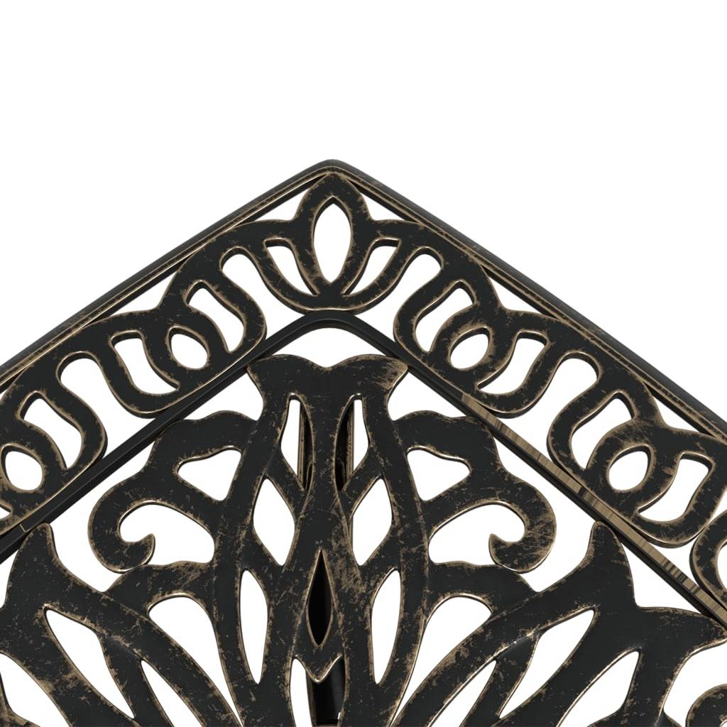 Table de jardin aluminium coulé bronze 53 x 53 x 53 cm, Poids :4.55kg - PANGIVO - Image 9