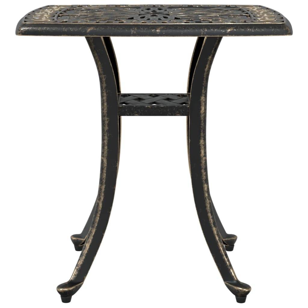 Table de jardin aluminium coulé bronze 53 x 53 x 53 cm, Poids :4.55kg - PANGIVO - Image 5
