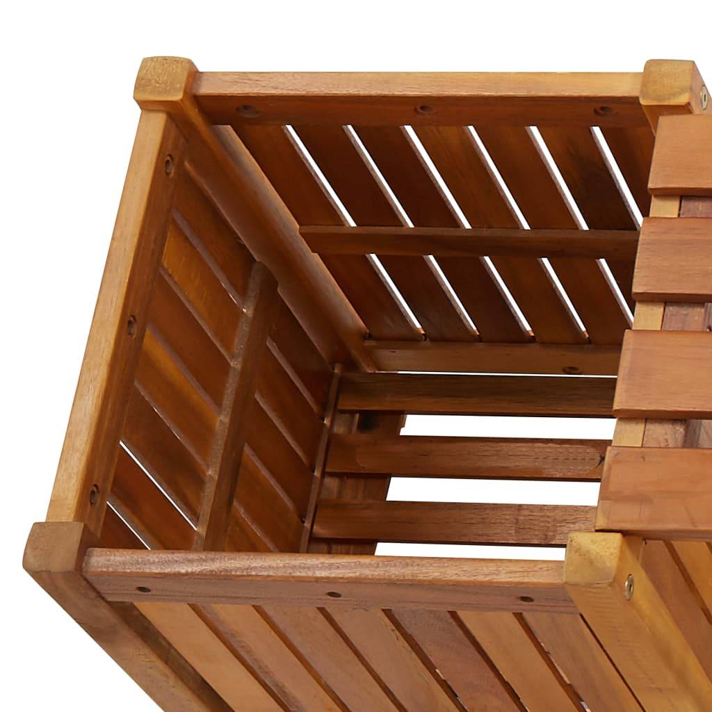 Maison Chic - Banc de jardin - Banc d'extérieur - Banquette avec 2 jardinières 150x30x40 cm Bois d'acacia - Imagen 4