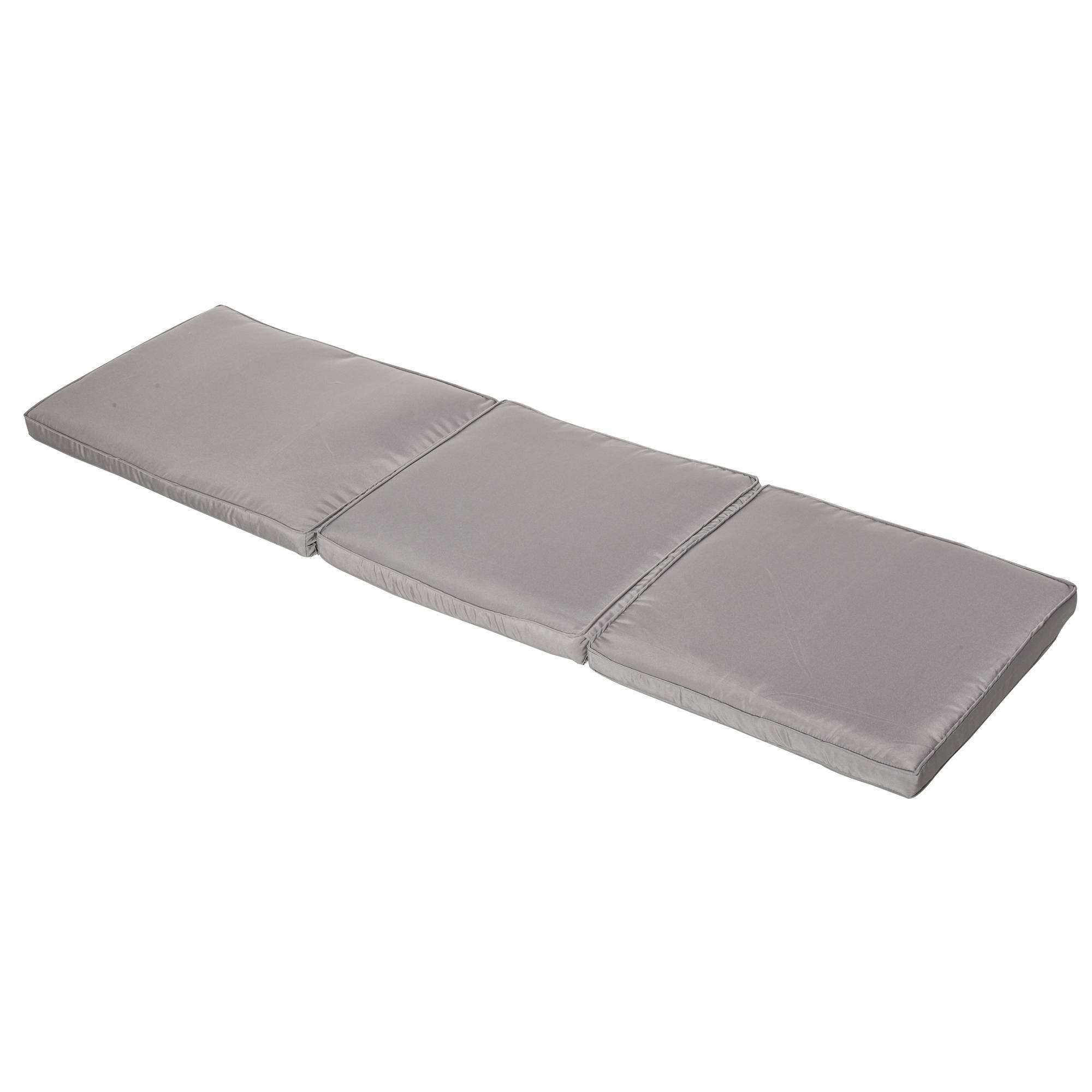 Outsunny - Bain de soleil transat grand confort - dossier inclinable 5 positions roulettes - matelas déhoussable inclus - résine tressée grise - Outsunny - Imagen 9