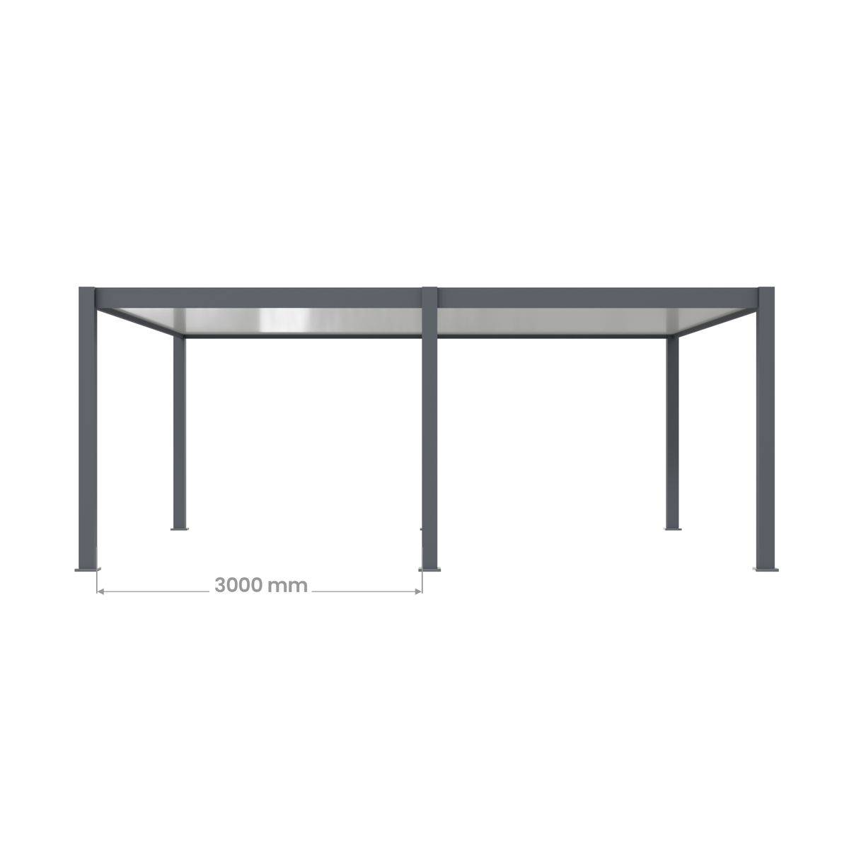 Direct Abris - Carport Aluminium 570 x 645 cm WESTON - 37 m2 - Hauteur : 255 - 2 Voitures - Abri Voiture Autoportant - Gouttière incluse - Image 9
