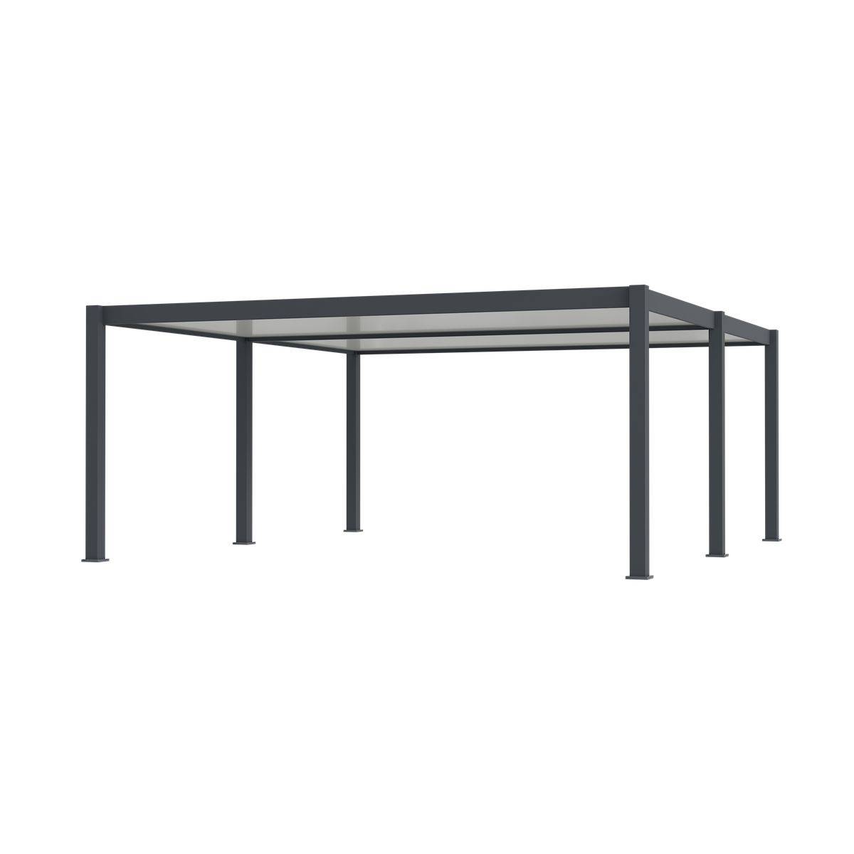 Direct Abris - Carport Aluminium 570 x 645 cm WESTON - 37 m2 - Hauteur : 255 - 2 Voitures - Abri Voiture Autoportant - Gouttière incluse - Image 6