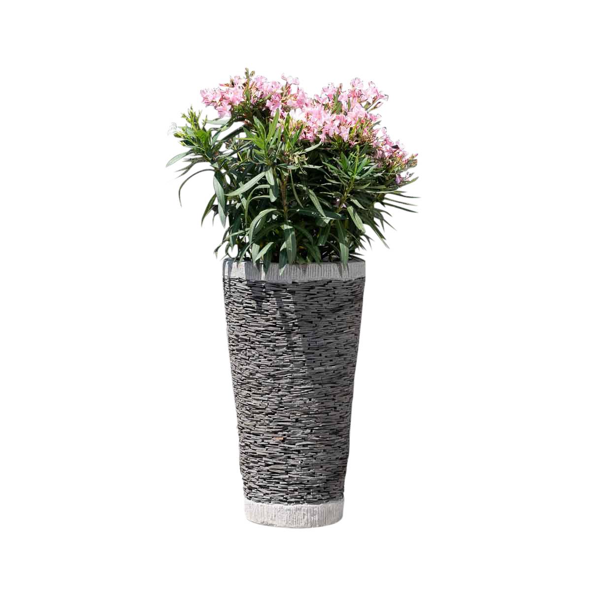 Jardinière en pierre ardoise conique 80 cm - Image 1
