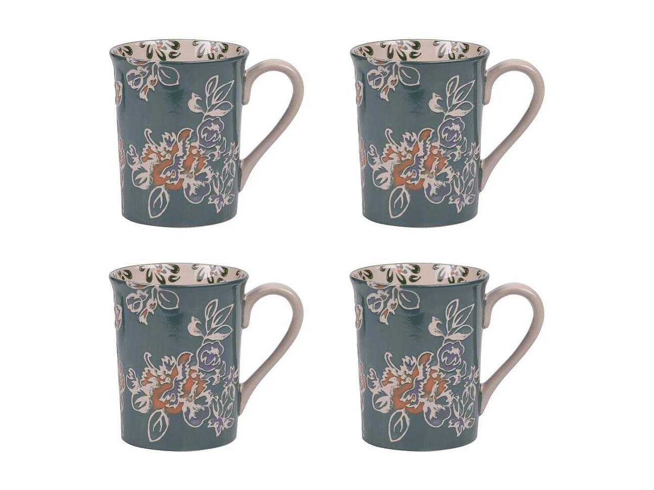 Table Passion - Coffret de 4 mugs Faustine 30 cl - Imagen 1