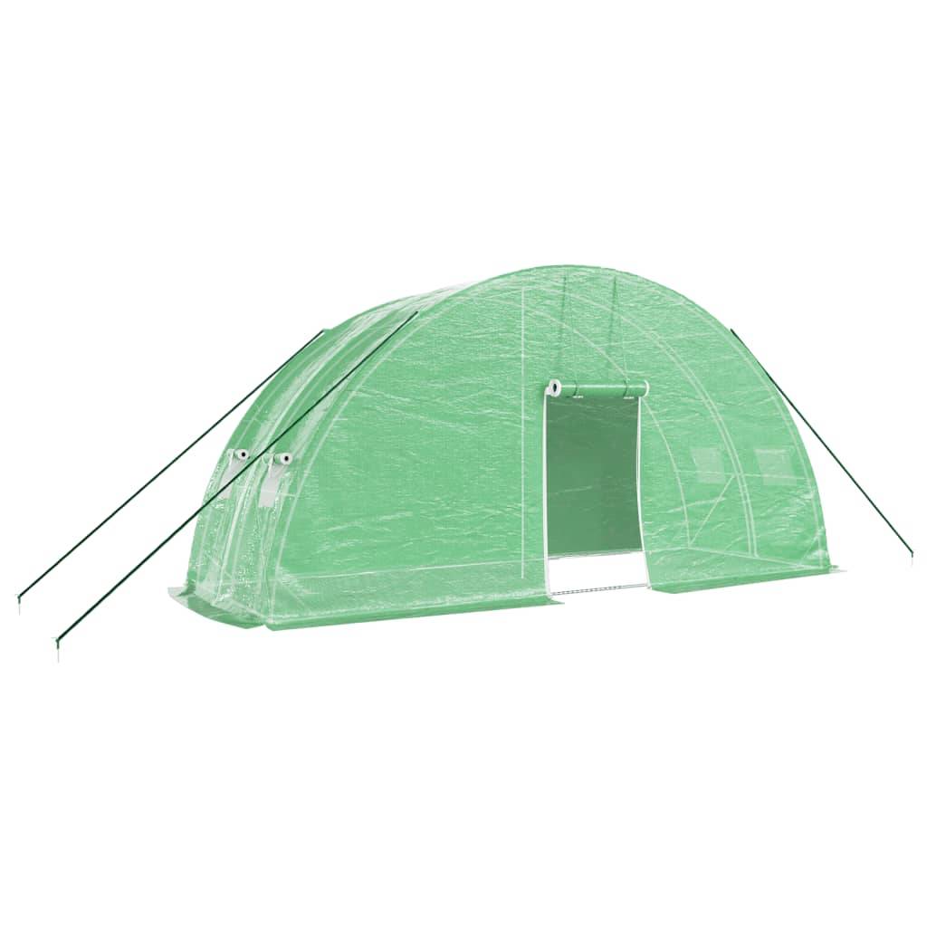 Serre Tunnel Jardin Acier Galvanisé 12m² Culture Potager Vert - ComfortXL Outdoor Living - Image 2