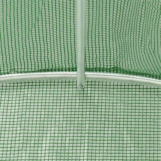Serre Tunnel Jardin Acier Galvanisé 12m² Culture Potager Vert - ComfortXL Outdoor Living - Image 9