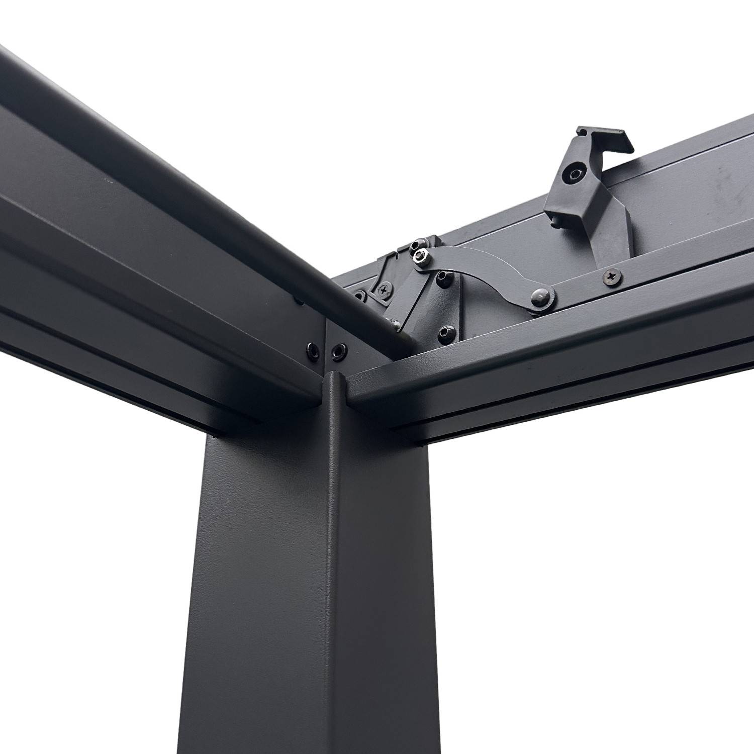 Autre - Tonnelle/Pergola bioclimatique lames orientables en aluminium 3x4m - Anthracite - BELAIR - Imagen 6