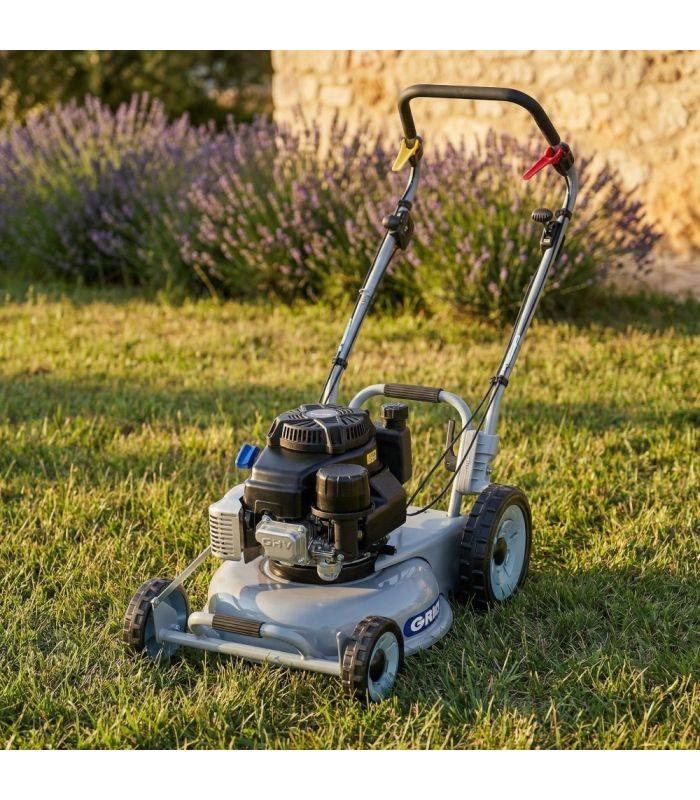 Grin - Tondeuse à gazon professionnelle mulching 46cm, tractée, moteur Kawasaki 179cm³ - GRIN PM46A-KW - Image 3