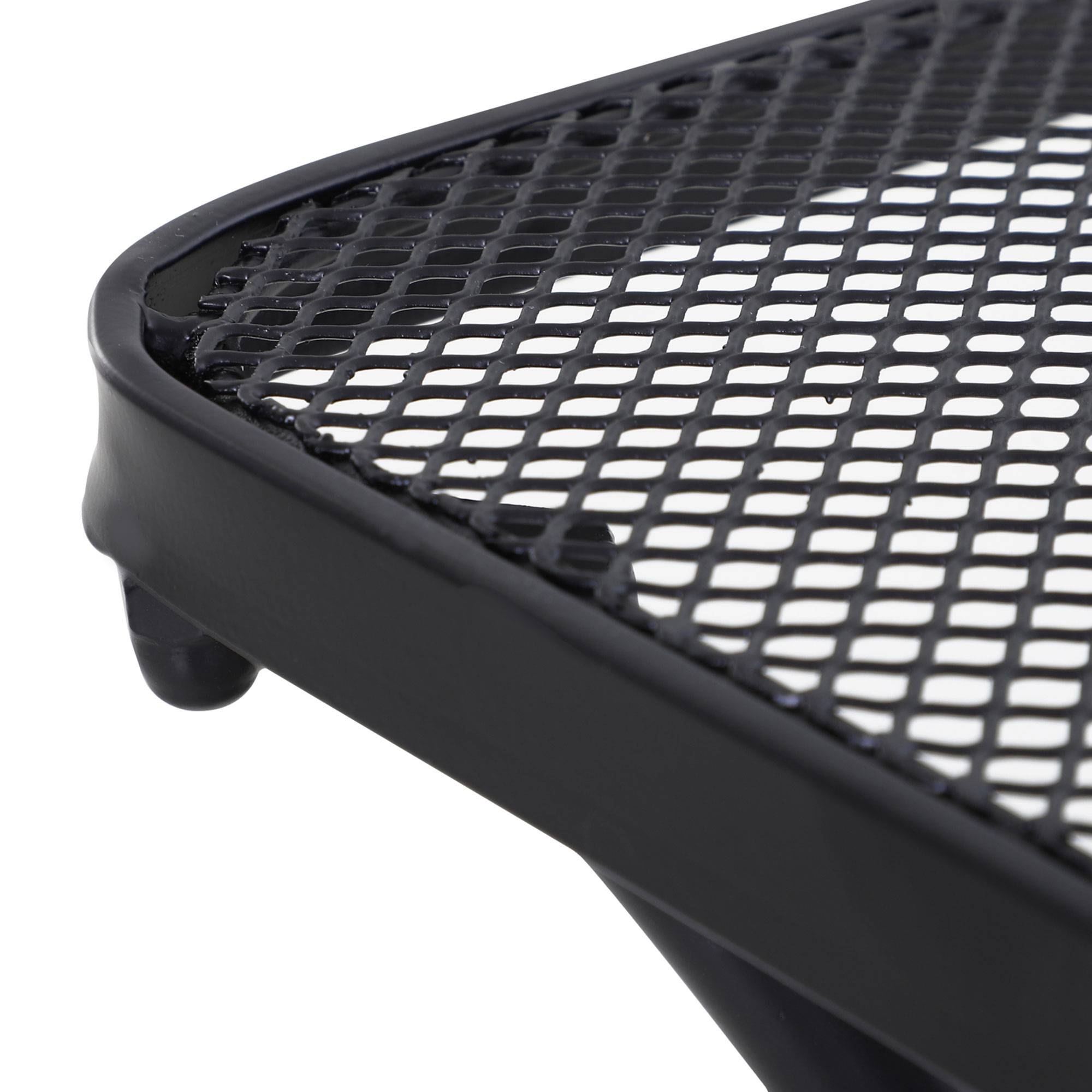 ComfortXL - Table basse carrée métal bistro pour petits espaces piètement arqué 45x45cm noir - ComfortXL Outdoor Living - Image 9