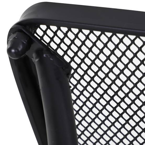 ComfortXL - Table basse carrée métal bistro pour petits espaces piètement arqué 45x45cm noir - ComfortXL Outdoor Living - Image 10