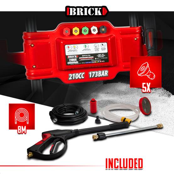 Brick - Nettoyeur haute pression thermique 173 bars max - 210CC - Brick - Image 4