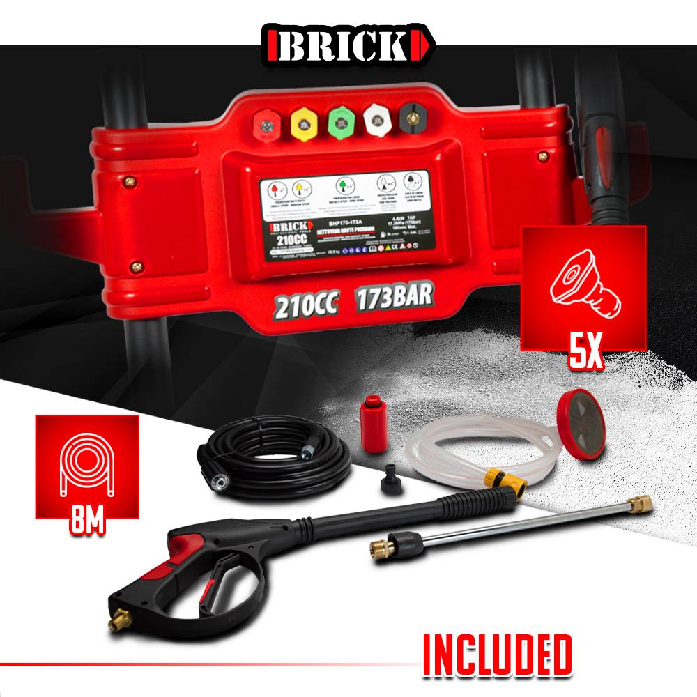 Brick - Nettoyeur haute pression thermique 173 bars max - 210CC  - Brick - Image 4