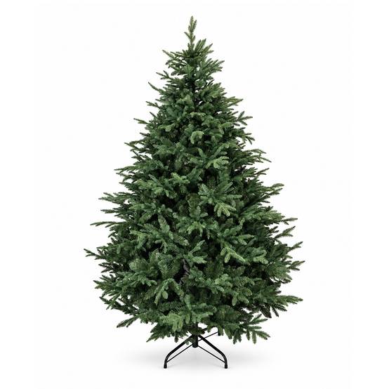 Sapin de Noël artificiel réaliste en PE/PVC 210 cm - Épicéa de Serbie - Little Grove - Image 1