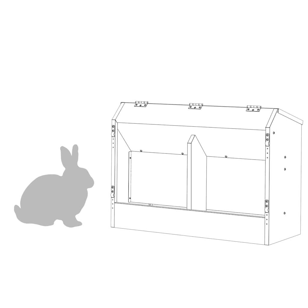 Mangeoire Trémie Lapin Métal 6kg Grande Autonomie Vert Olive - ComfortXL Outdoor Living - Image 8
