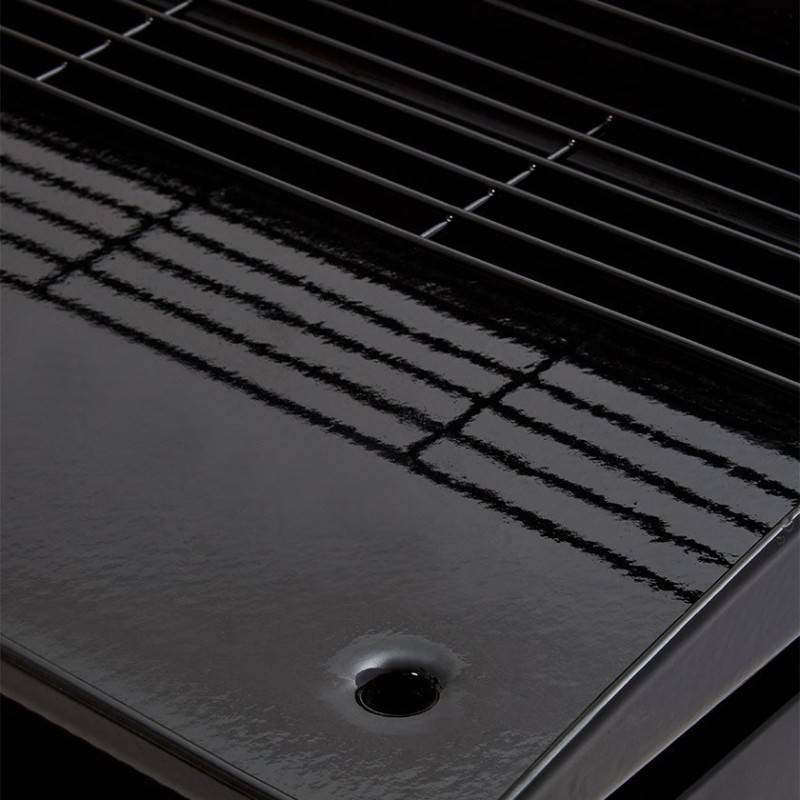 Brasero - Plancha au gaz BRASERO Silvia II G - 3 brûleurs - 64 x 34 cm - Acier, Noir - Imagen 3