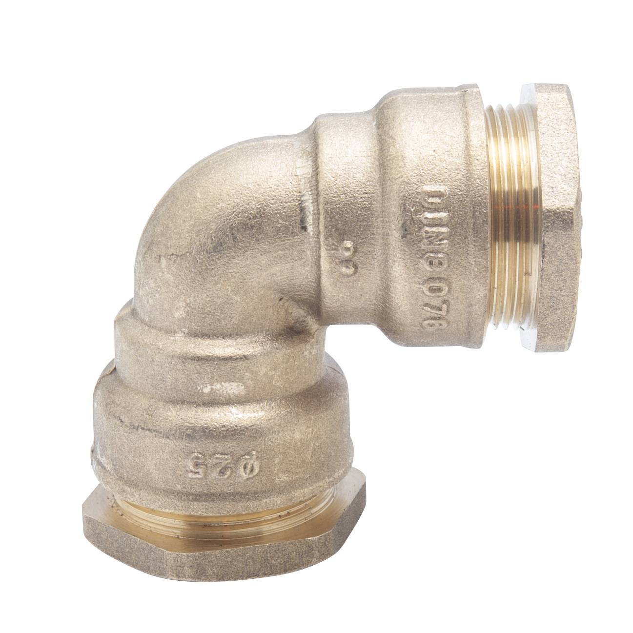 Raccord laiton compression coudé d25 ply - Image 1