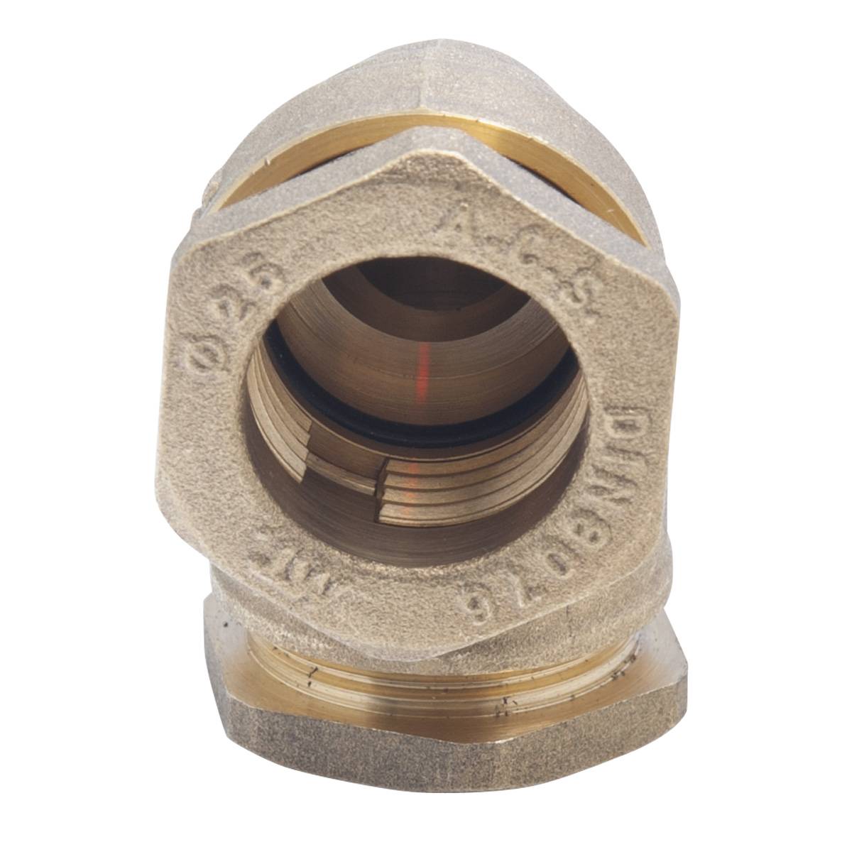 Raccord laiton compression coudé d25 ply - Image 2