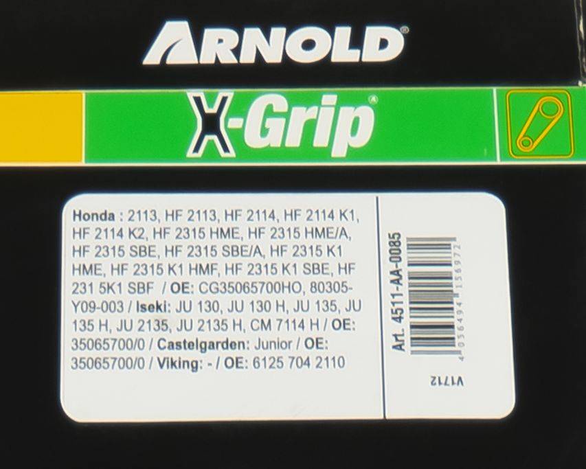 Arnold - Courroie hexagonale X-Grip de type AA 85 Arnold - Imagen 3