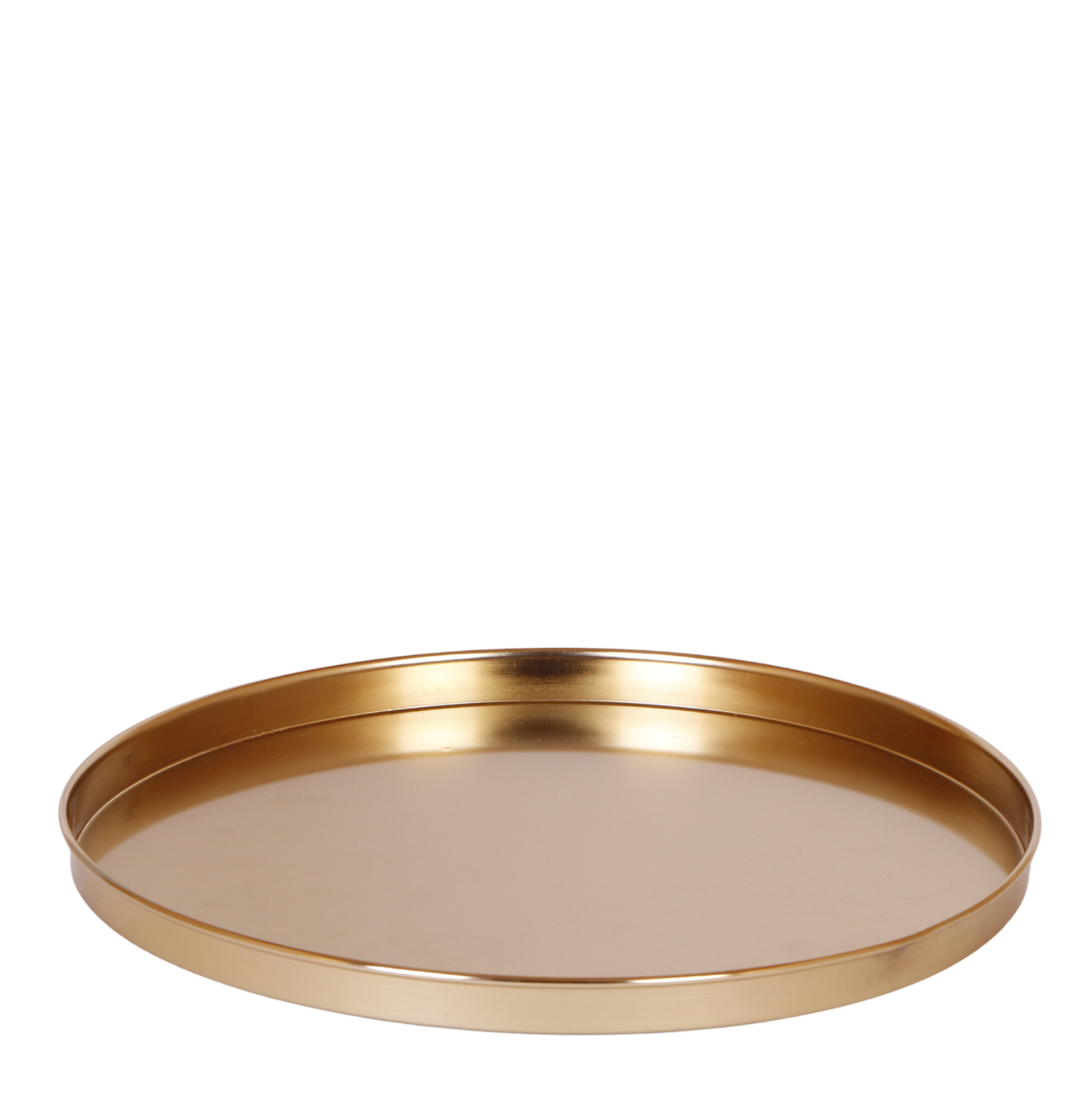 Plateau rond doré Ø30cm - Image 1