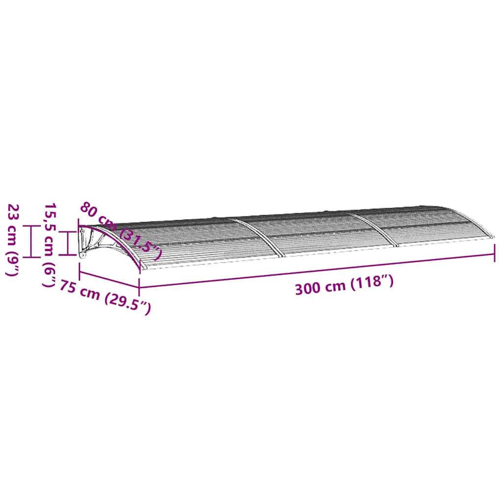 Prolenta Premium - Store banne  West Chicago Gris  300 X 75 cm  - P87209G - Image 2