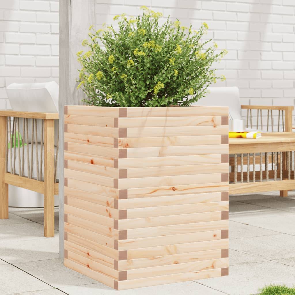 Maison Chic - Jardinière, Bac à fleurs, Pot de fleurs 50x50x68,5 cm bois de pin massif - Imagen 2