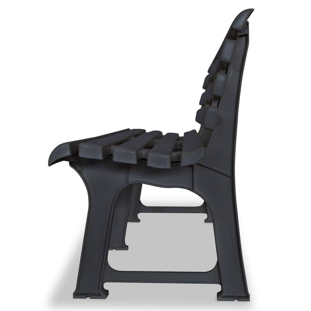 PANGIVO - Banc de jardin plastique anthracite 145.5 x 49 x 74 cm - PANGIVO - Image 3