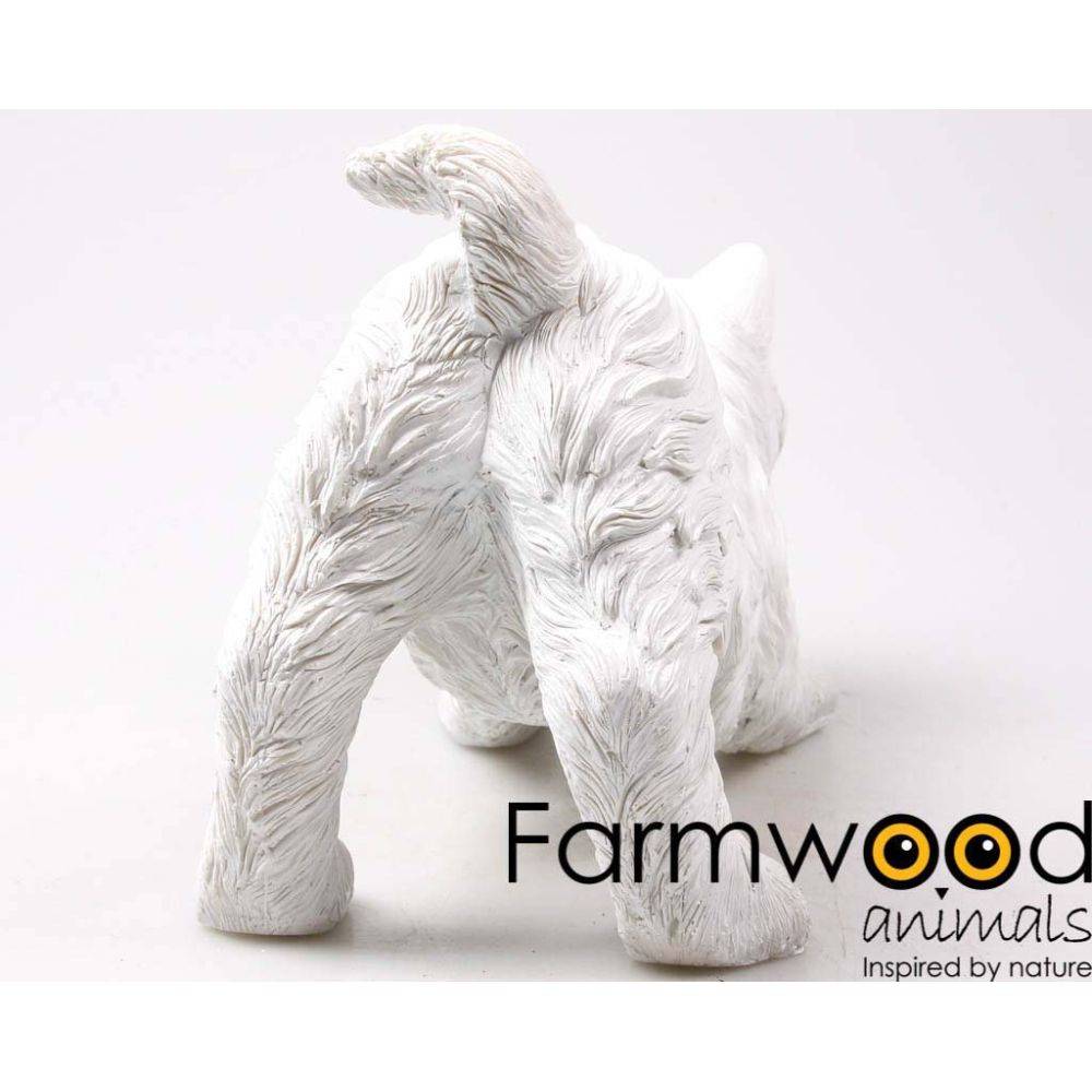 Farmwood Animals - Chien west highland en résine 17 x 11 x 21 cm - Imagen 2