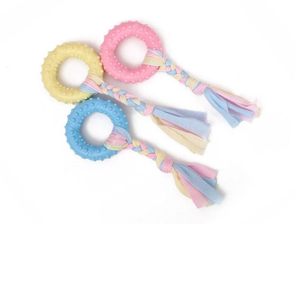 IntiMeg - Jouet pour chien en corde de coton et boucle en tissu IntiMeg - Image 1
