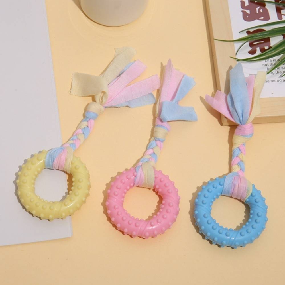 IntiMeg - Jouet pour chien en corde de coton et boucle en tissu IntiMeg - Image 4